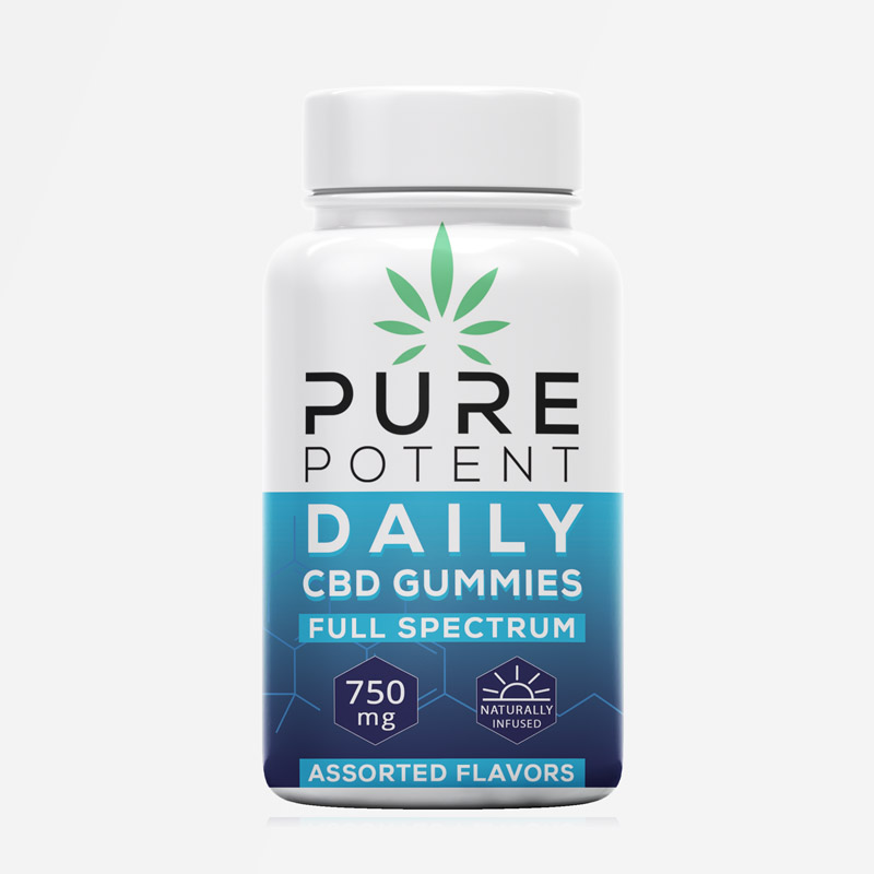 Daily Full-Spectrum CBD Gummies - 750mg - 125mg Full Spectrum - CBD Pet