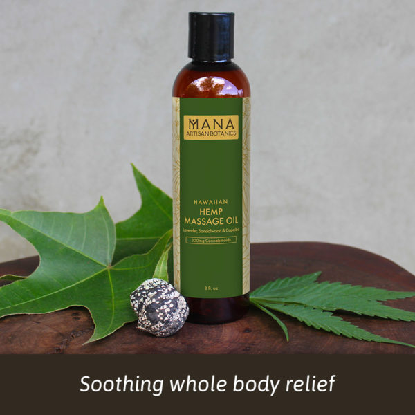 Hemp Massage Oil: Lavender, Sandalwood & Copaiba